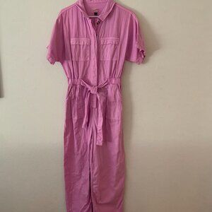 Women's Short Sleeve Button-Front Boilersuit - Universal Thread